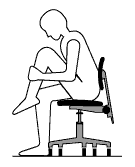 vetor ilustração altura de cadeira de escritório