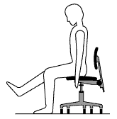 vetor ilustração altura de cadeira de escritório