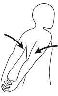 vetor ilustração de alongamento de ombro